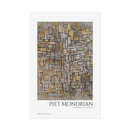 Tableau No. 2, Composition No. VII (1913) by Piet Mondrian / Affiche imprimée - Série ART's Collection