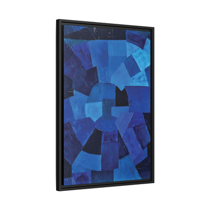 Komposition in Blau (1931) by Otto Freundlich / Toile encadrée sur caisse américaine