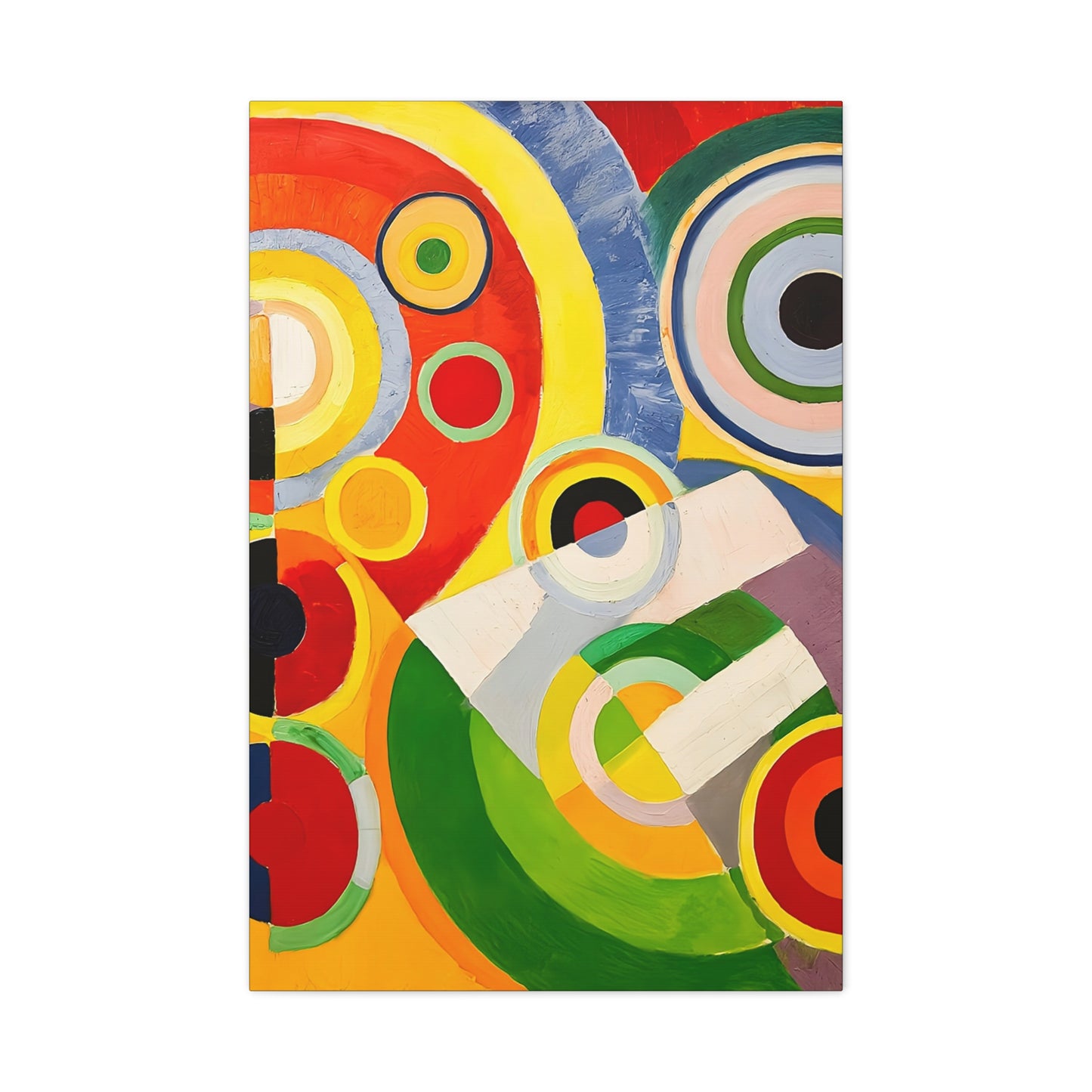 Rythme, Joie de vivre (1930) by Robert Delaunay / Reproduction Fine Art sur Toile / Large Epaisseur 3.2 cm - 1.25 inch