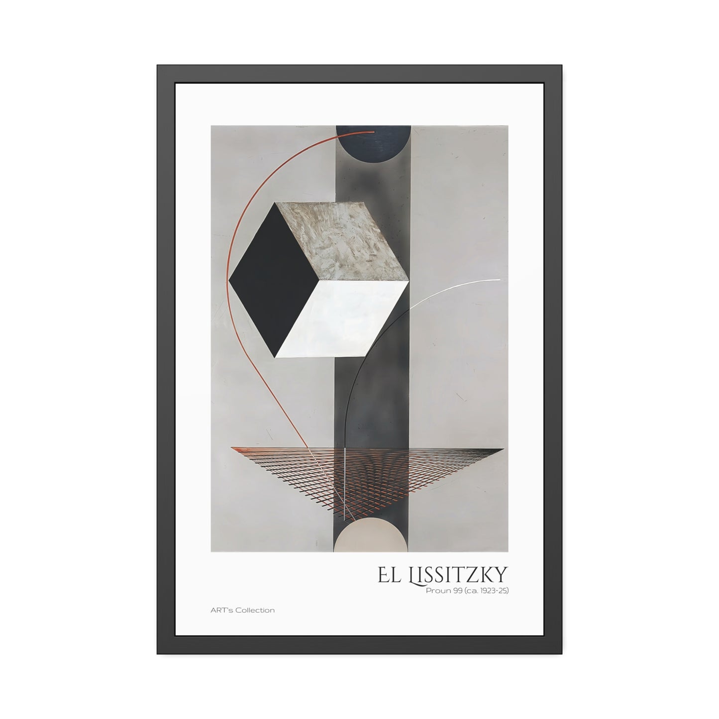 Proun 99 (ca. 1923-1925) El Lissitzky  by El Lissitzky / Affiche Encadrée série ART's Collection