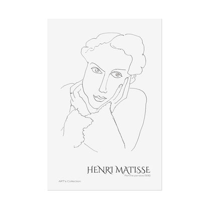 Femme pensive (1936) by Henri Matisse / Affiche imprimée - Série ART's Collection
