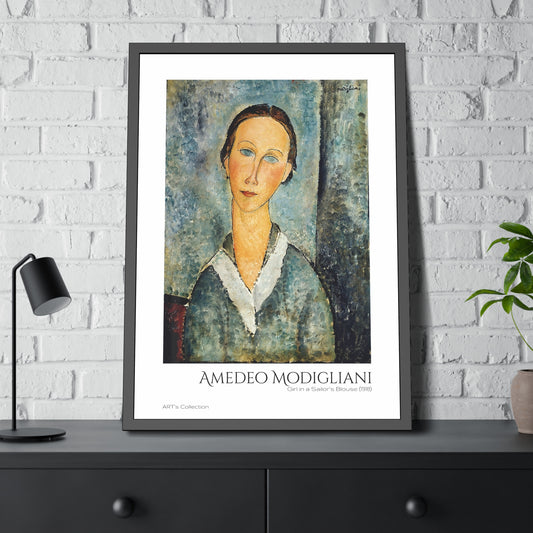 Girl in a Sailor's Blouse (1918) by Amedeo Modigliani  / Affiche Encadrée série ART's Collection