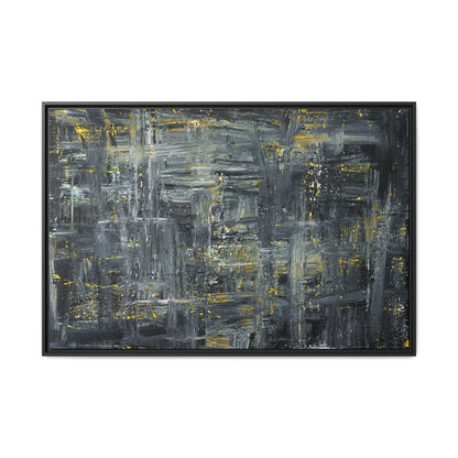 Tableau Intemporel Anthracite Impérial "Série Sign Collections" / Toile encadrée sur caisse américaine