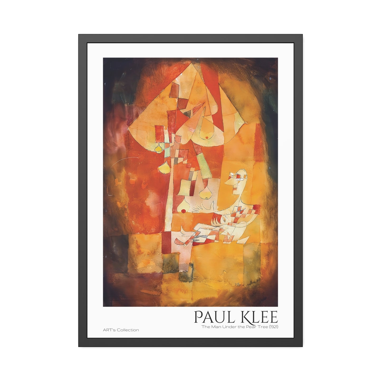 The Man Under the Pear Tree (1921) by Paul Klee / Affiche Encadrée série ART's Collection