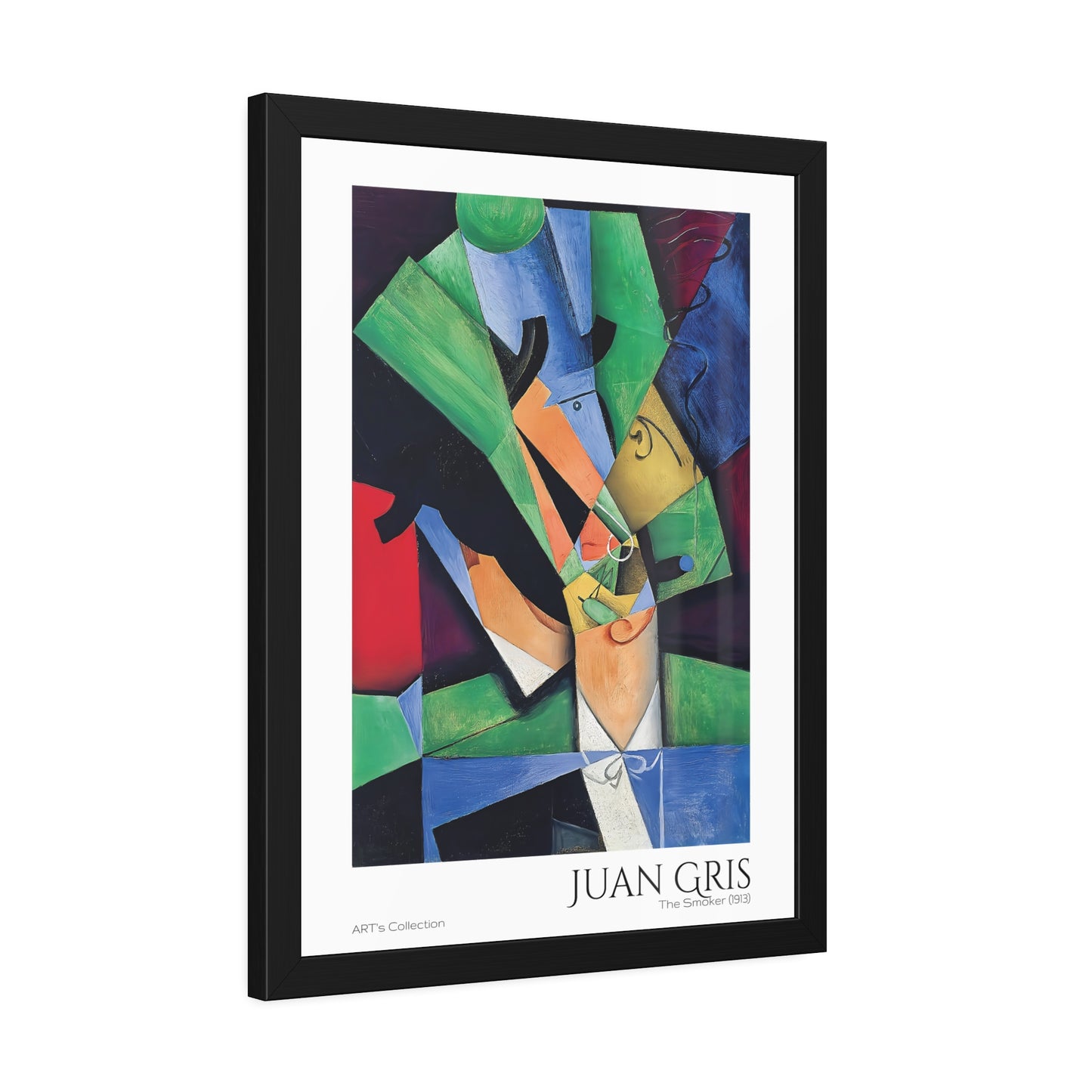 The Smoker (1913) by Juan Gris  / Affiche Encadrée série ART's Collection