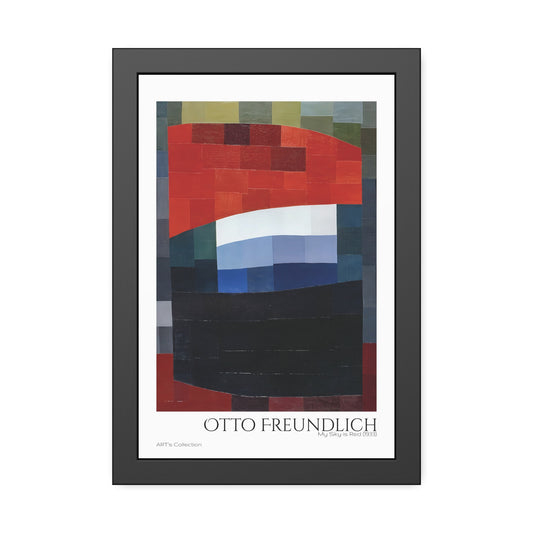 My Sky is Red (1933) by Otto Freundlich  / Affiche Encadrée série ART's Collection