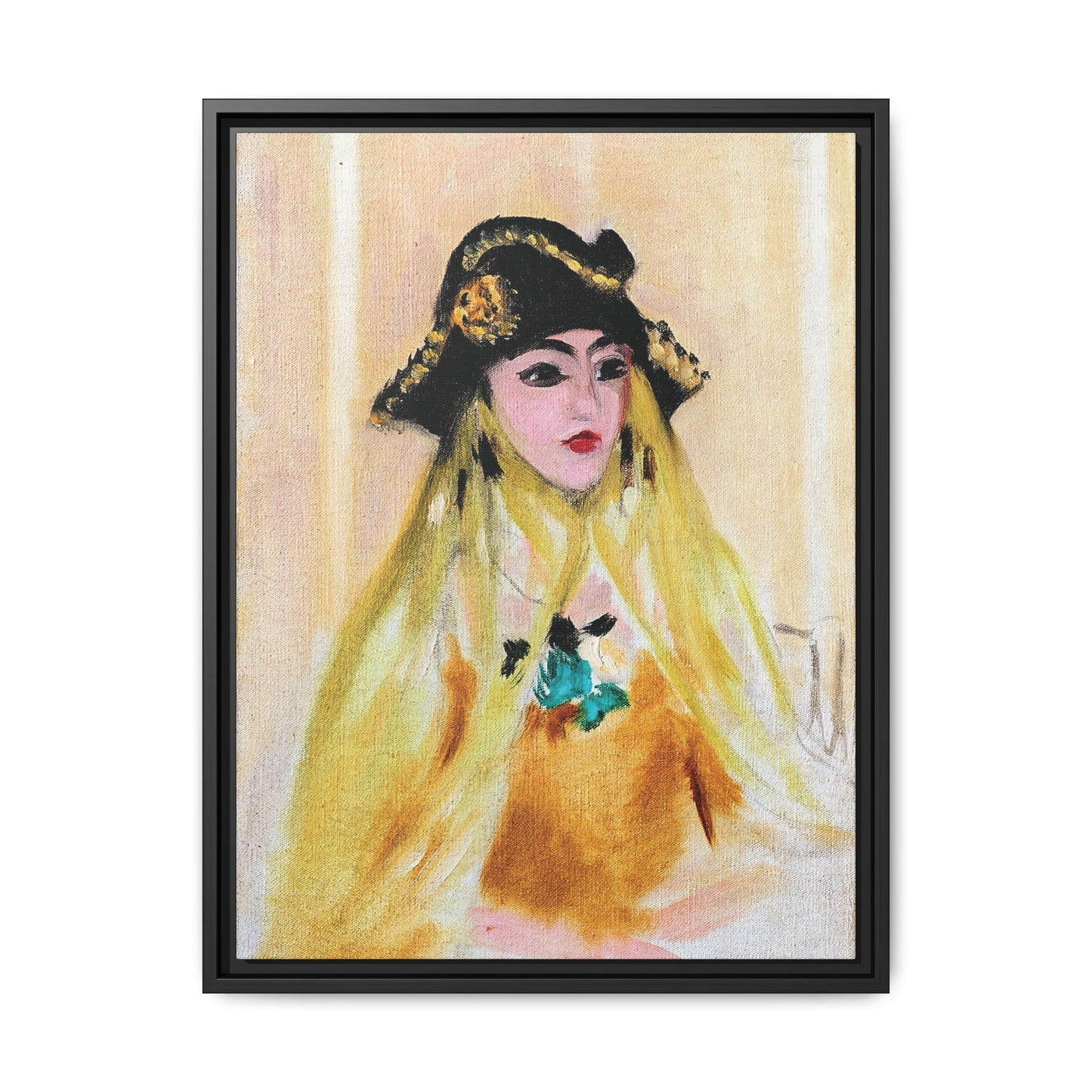 Ancilla (1921) by Henri Matisse / Toile encadrée sur caisse américaine