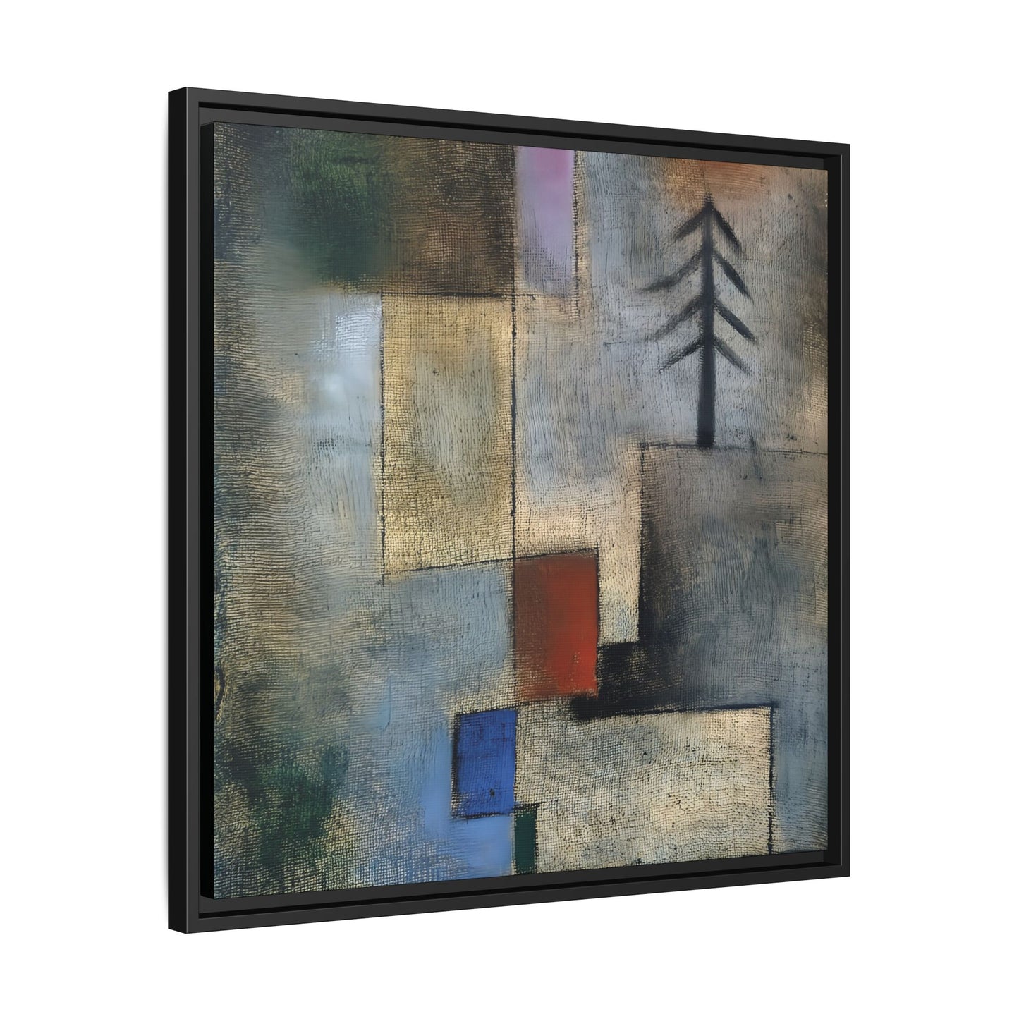 Small Picture of Fir Trees (1922) by Paul Klee / Toile encadrée sur caisse américaine