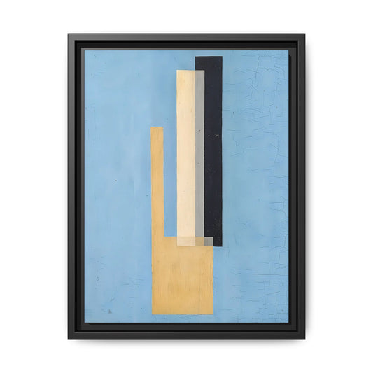Konstruktion (circa 1920-22)  by László Moholy-Nagy  / Toile encadrée sur caisse américaine