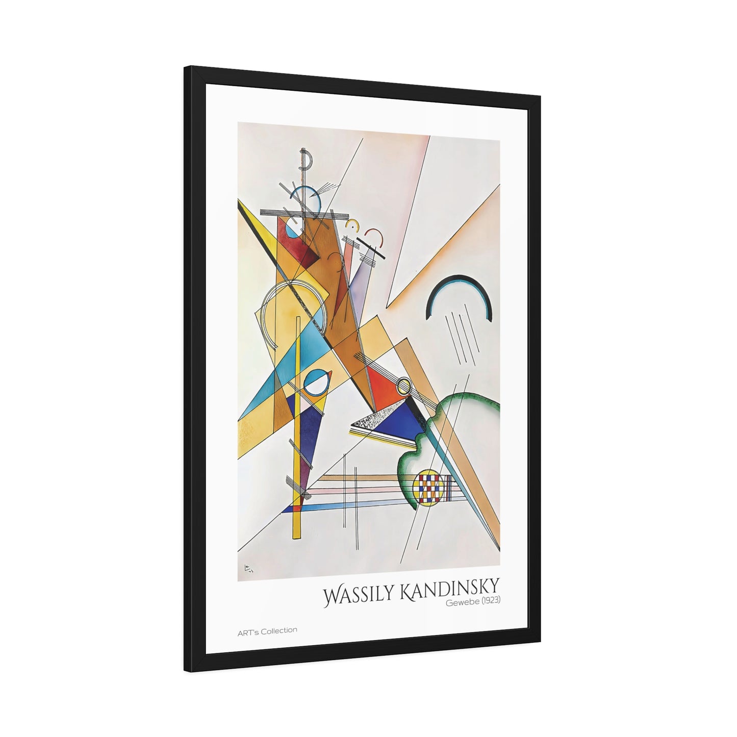 Gewebe (1923) by Wassily Kandinsky / Affiche Encadrée série ART's Collection