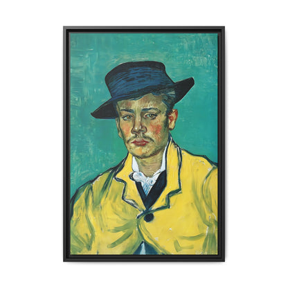 Portrait of Armand Roulin (1888) by Vincent van Gogh / Toile encadrée sur caisse américaine