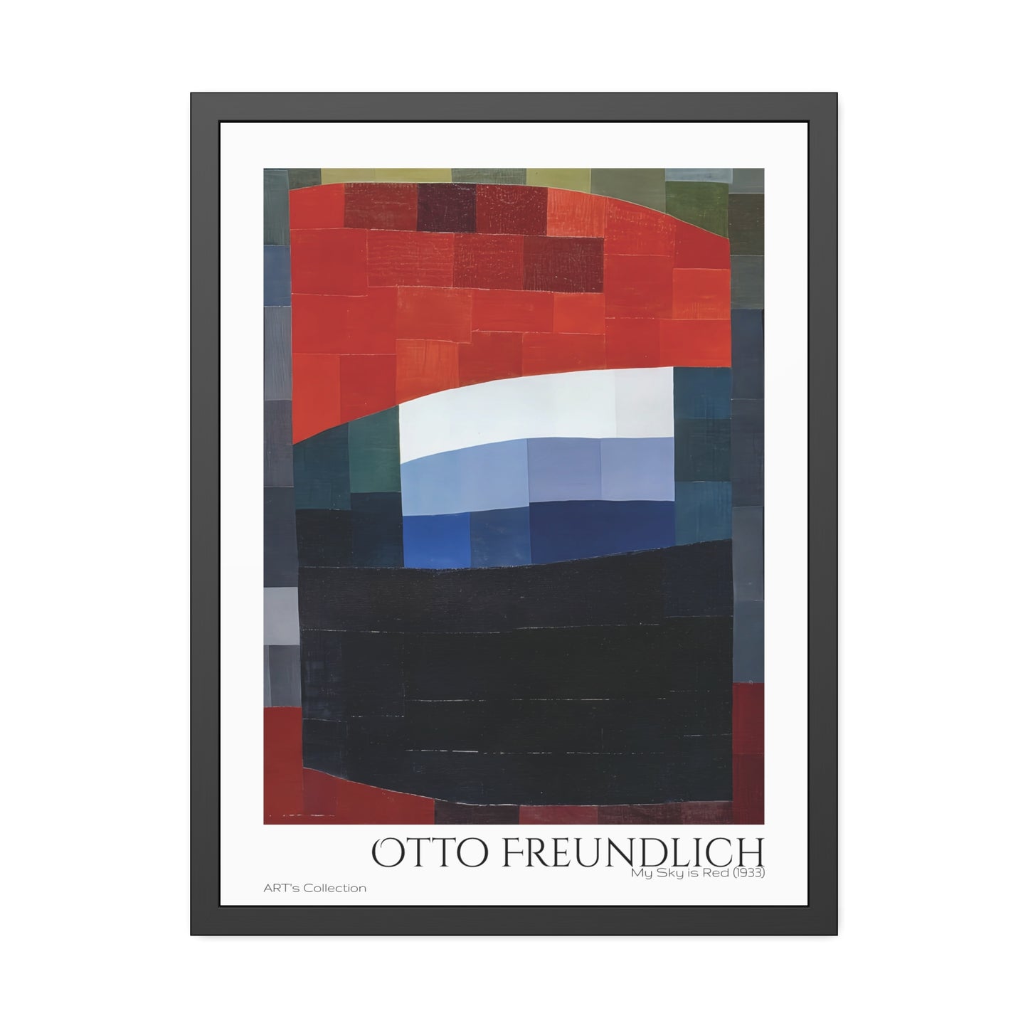 My Sky is Red (1933) by Otto Freundlich  / Affiche Encadrée série ART's Collection