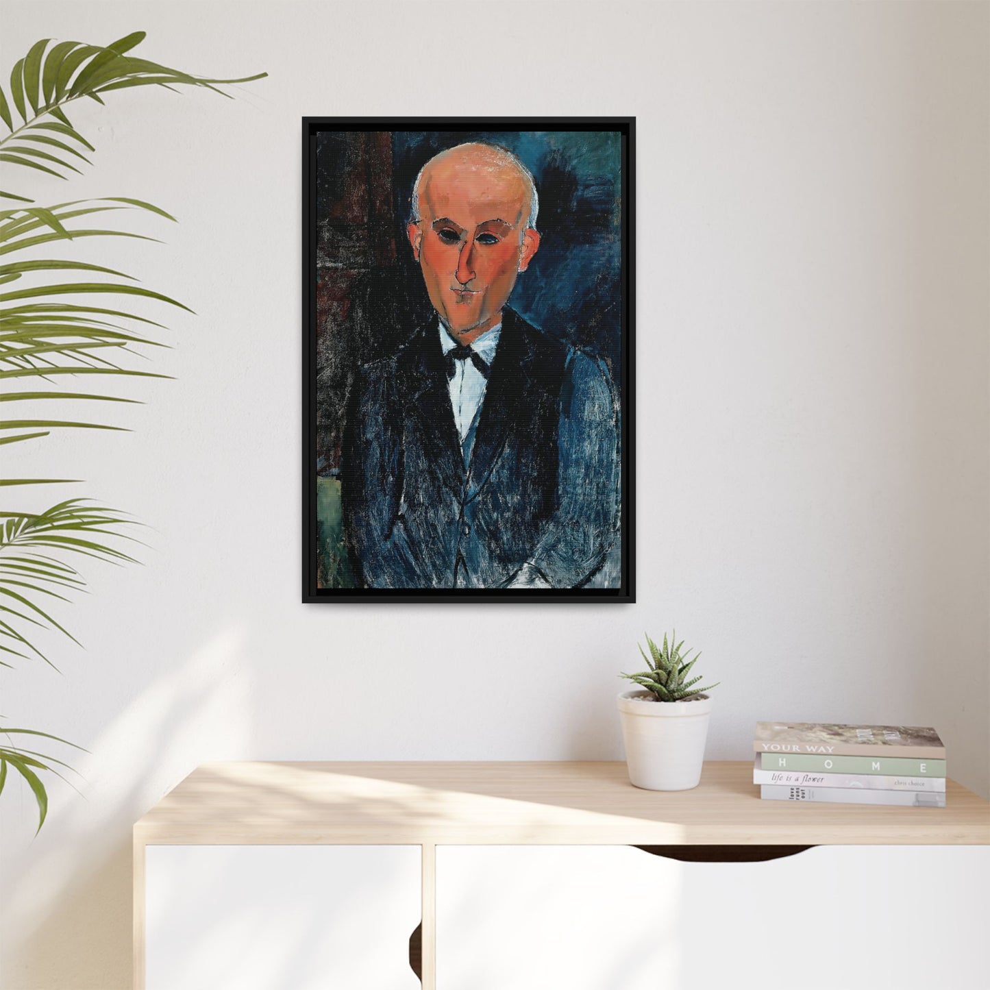 Max Jacob by Amedeo Modigliani / Toile encadrée sur caisse américaine