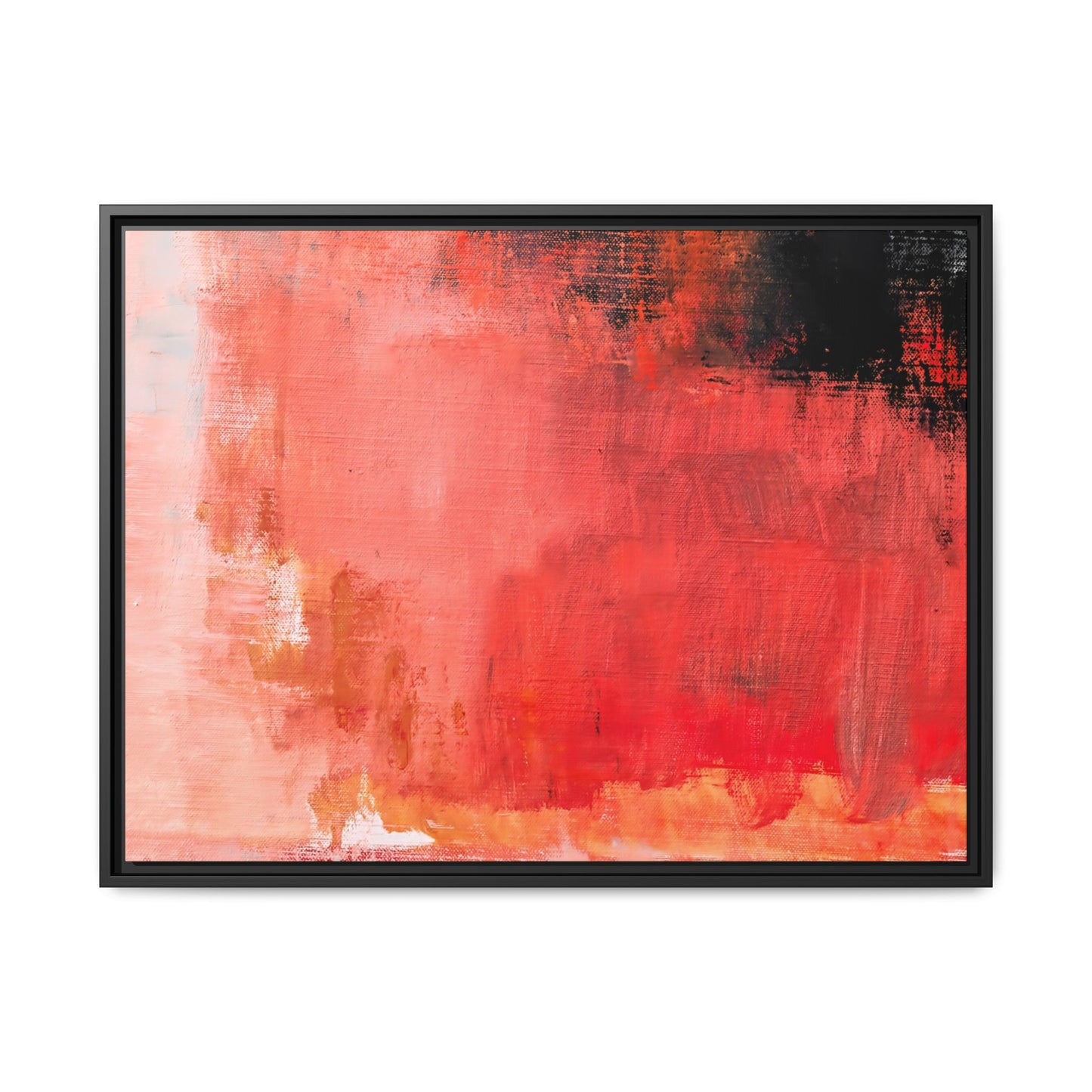 Tableau Contemporain Ecarlate "Série Sign Collections" / Toile encadrée sur caisse américaine