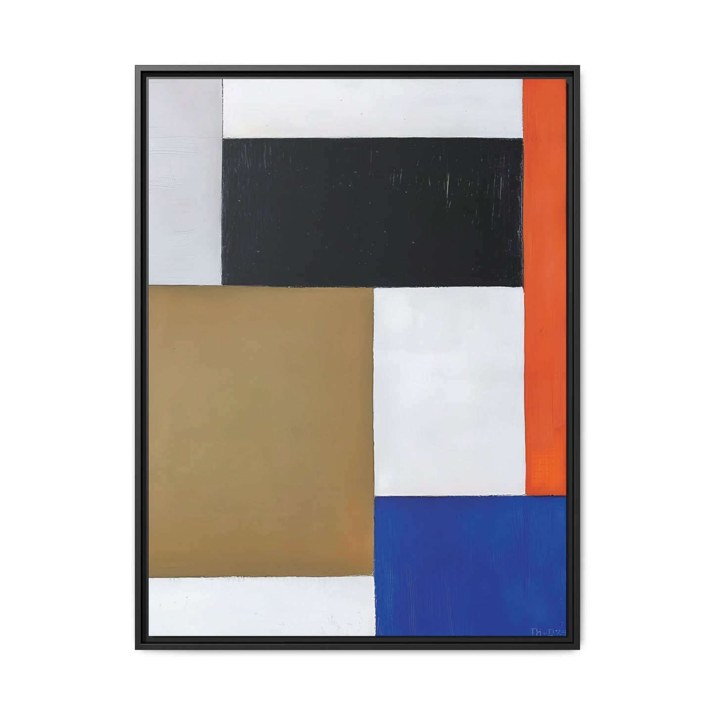 Composition (1923-1924) by Theo van Doesburg  / Toile encadrée sur caisse américaine