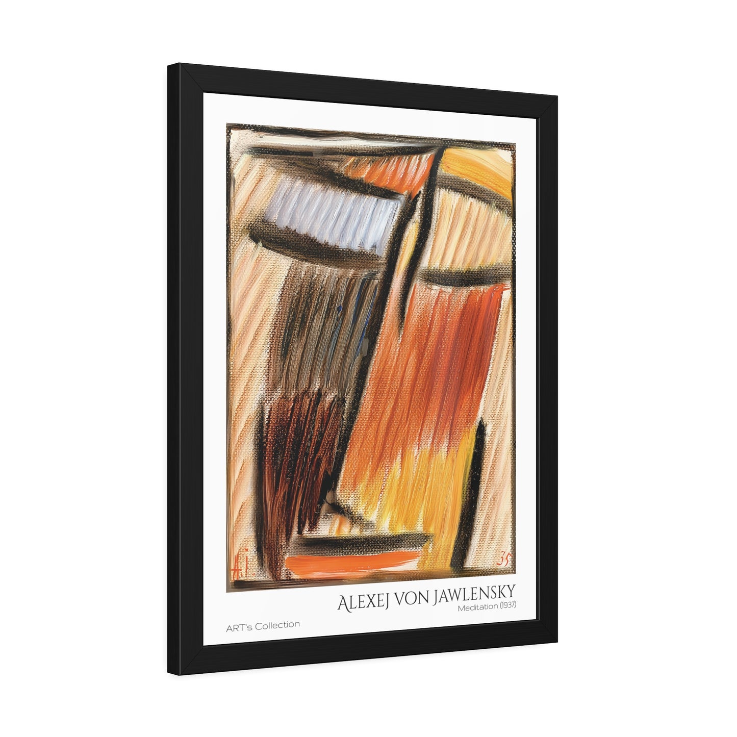 Meditation (1937) by Alexej von Jawlensky  / Affiche Encadrée série ART's Collection