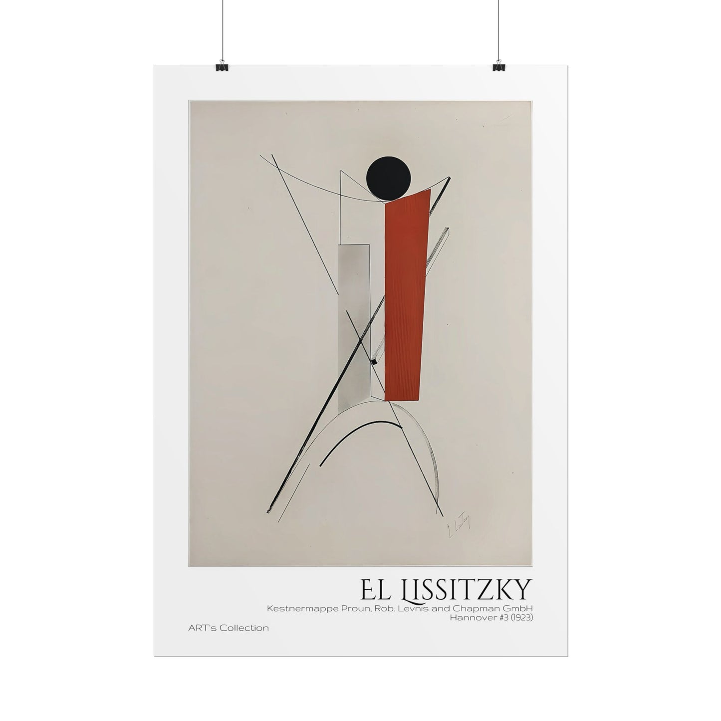 Kestnermappe Proun, Rob. Levnis and Chapman GmbH Hannover #3 (1923) by El Lissitzky / Affiche imprimée - Série ART's Collection