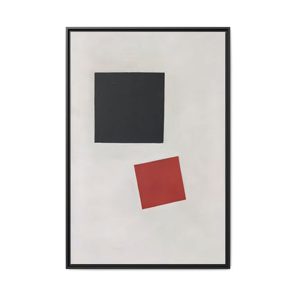 Black Square and Red Square (1915) by Kazimir Malevich  / Toile encadrée sur caisse américaine
