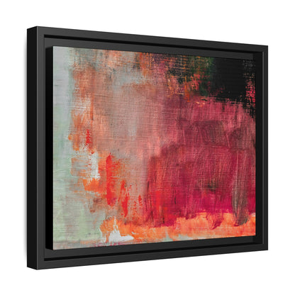 Tableau Contemporain Rubis "Série Sign Collections" / Toile encadrée sur caisse américaine
