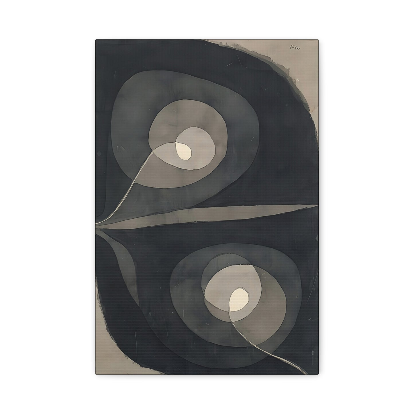 Spiral Screw Flowers I (1932)  by Paul Klee  / Reproduction Fine Art sur Toile / Epaisseur 3.2 cm - 1.25 inch