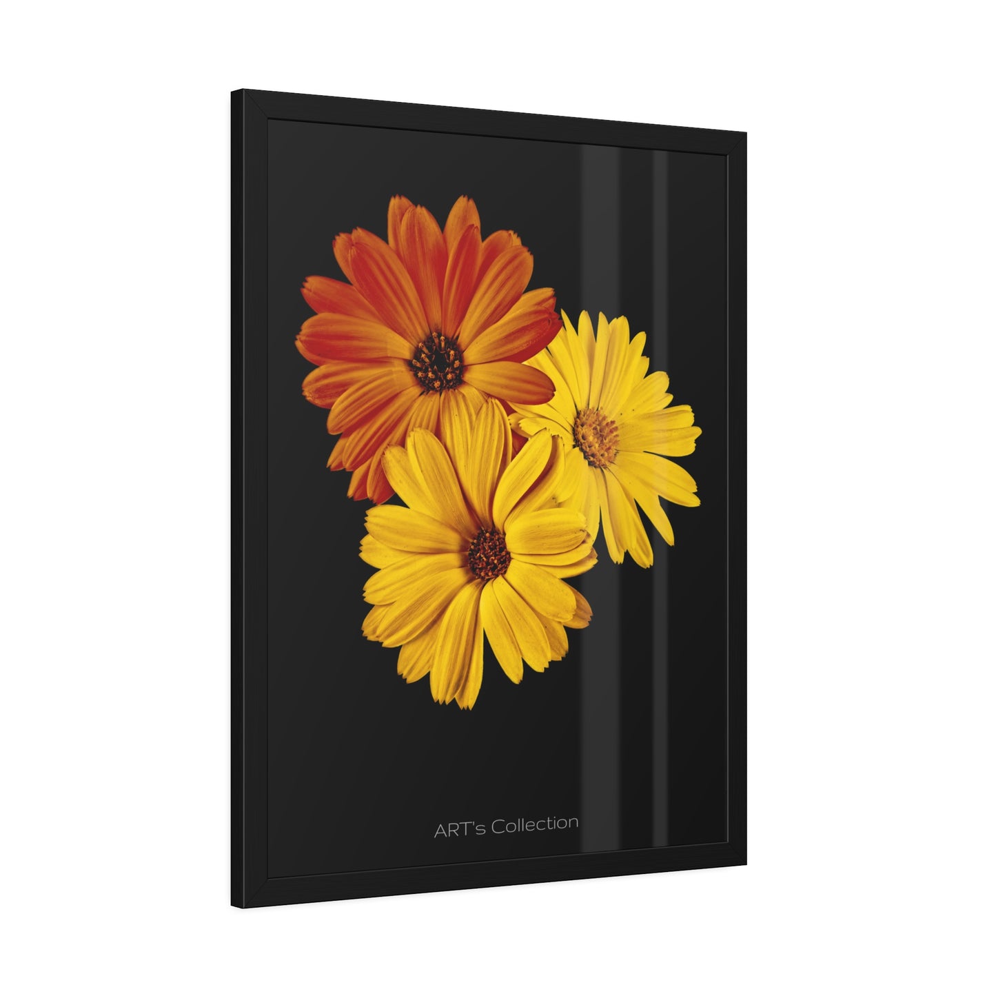 Collection Signature "FLORAL Numéro 4" sur Affiche Encadrée série ART's Collection