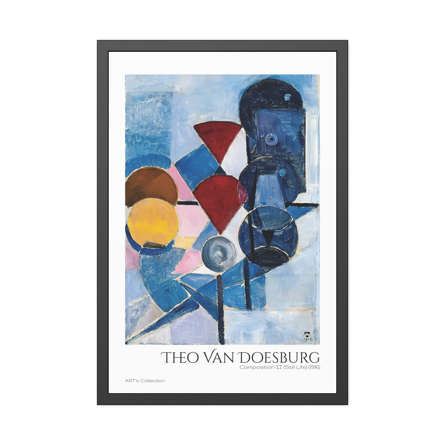 Composition II - Still Life (1916) by Theo Van Doesburg / Affiche Encadrée série ART's Collection