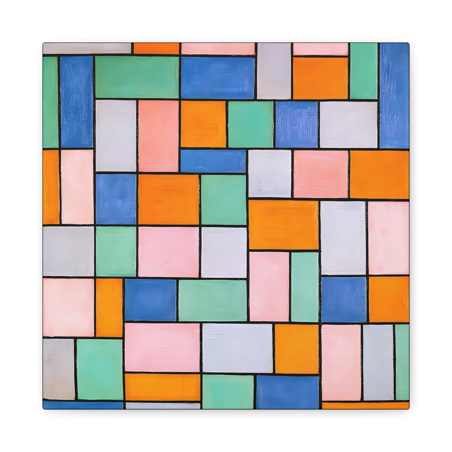 Composition in dissonances (1919) by Theo van Doesburg  / Reproduction Fine Art sur Toile / Epaisseur 3.2 cm - 1.25 inch