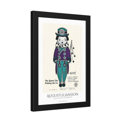 Queen City Ink, Ad. 01 (1890-1913) by Augustus Jansson  / Affiche Encadrée série ART's Collection