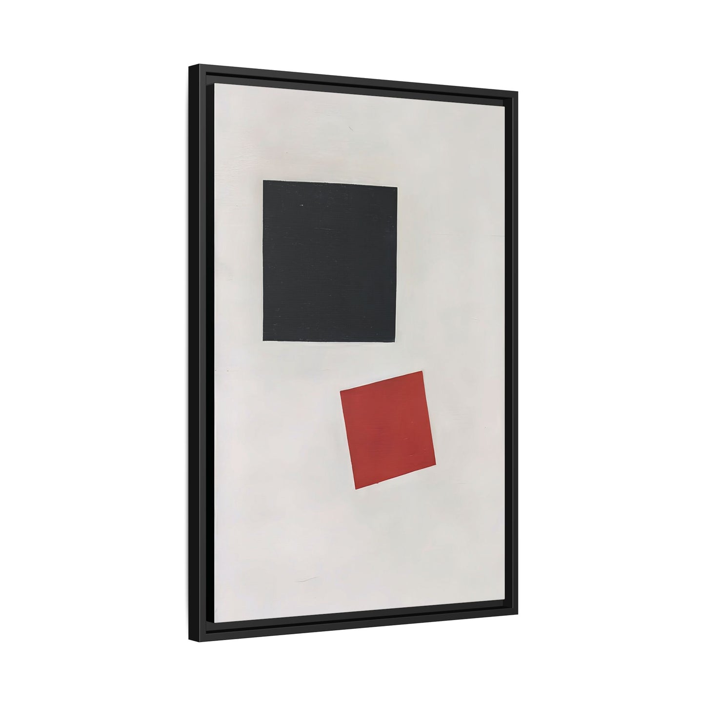 Black Square and Red Square (1915) by Kazimir Malevich  / Toile encadrée sur caisse américaine
