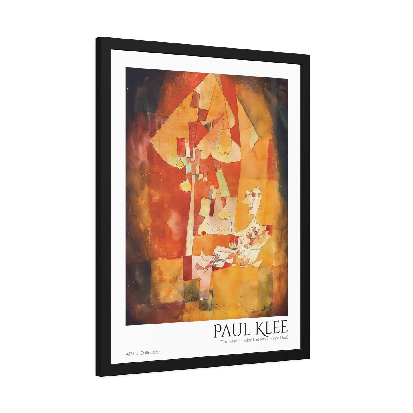 The Man Under the Pear Tree (1921) by Paul Klee / Affiche Encadrée série ART's Collection