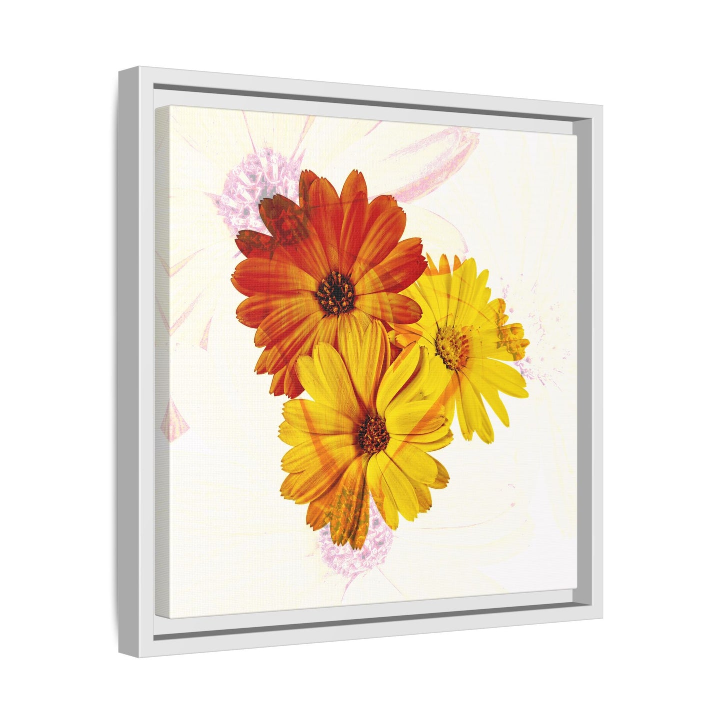 Collection Signature "FLORAL Numéro 13" sur Toile encadrée avec caisse américaine