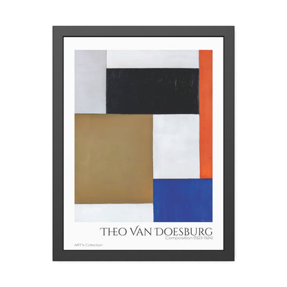Composition (1923-1924) by Theo Van Doesburg / Affiche Encadrée série ART's Collection