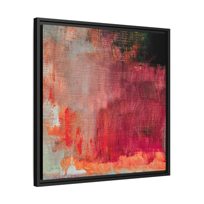 Tableau Contemporain Rubis "Série Sign Collections" / Toile encadrée sur caisse américaine