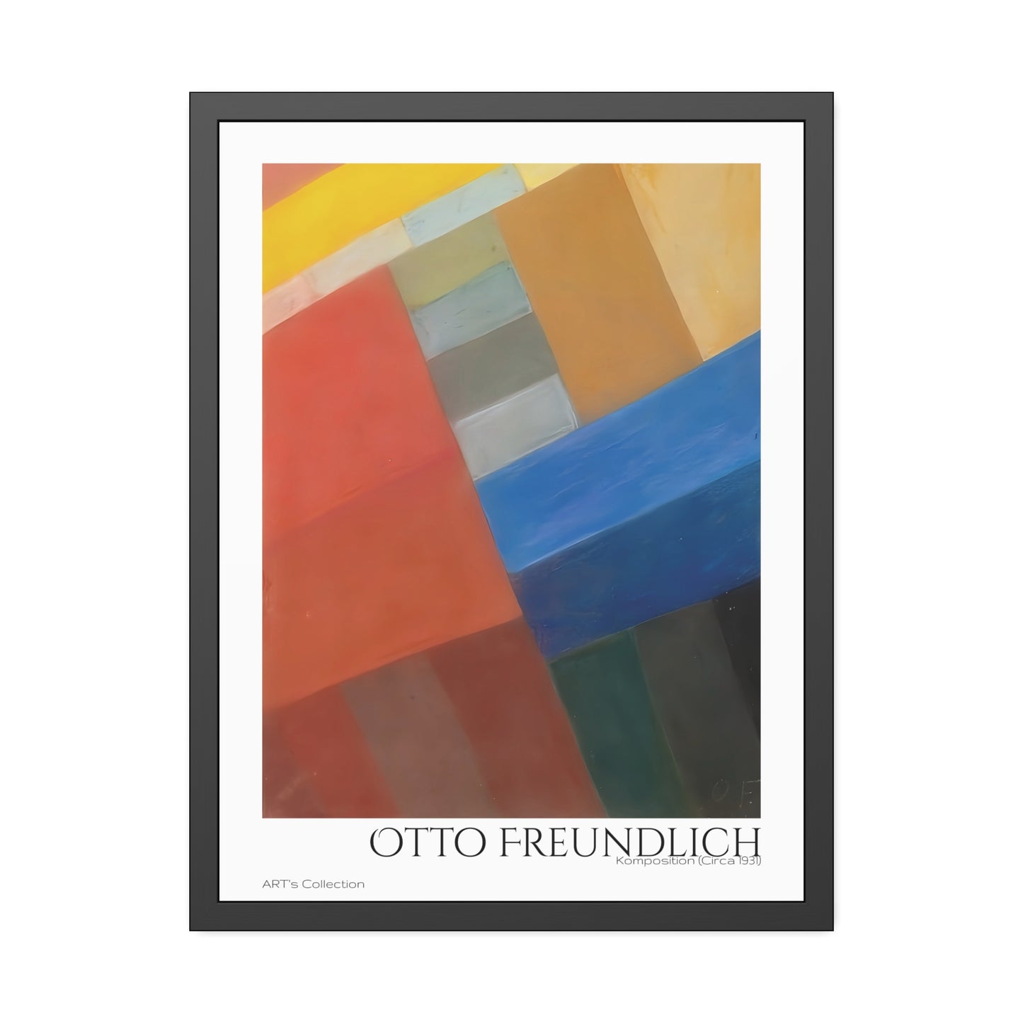 Komposition (Circa 1931) by Otto Freundlich  / Affiche Encadrée série ART's Collection