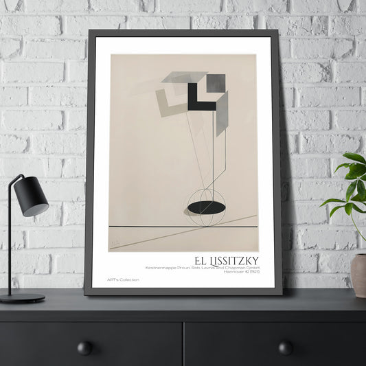 Kestnermappe Proun, Rob. Levnis and Chapman GmbH Hannover #2 (1923) by El Lissitzky / Affiche Encadrée série ART's Collection