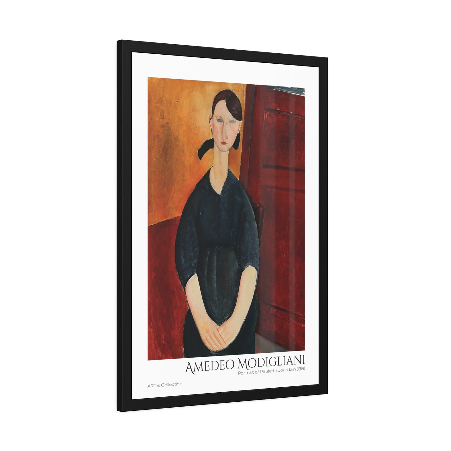 Portrait of Paulette Jourdain (1919)  by Amedeo Modigliani  / Affiche Encadrée série ART's Collection