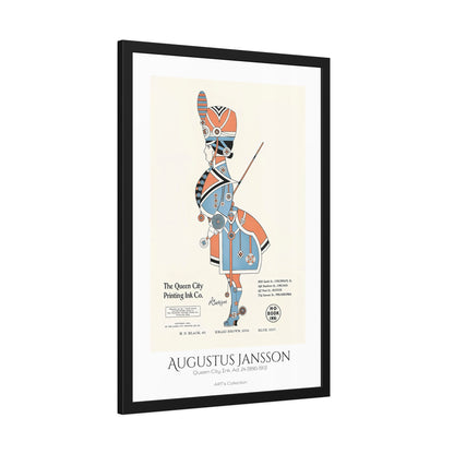 Queen City Ink, Ad. 24 (1890-1913) by Augustus Jansson  / Affiche Encadrée série ART's Collection