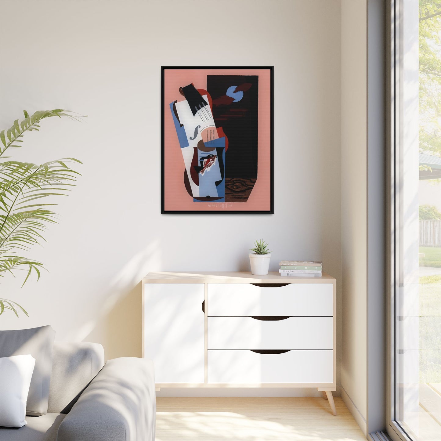 Fish (1926) by Louis Marcoussis / Toile encadrée sur caisse américaine