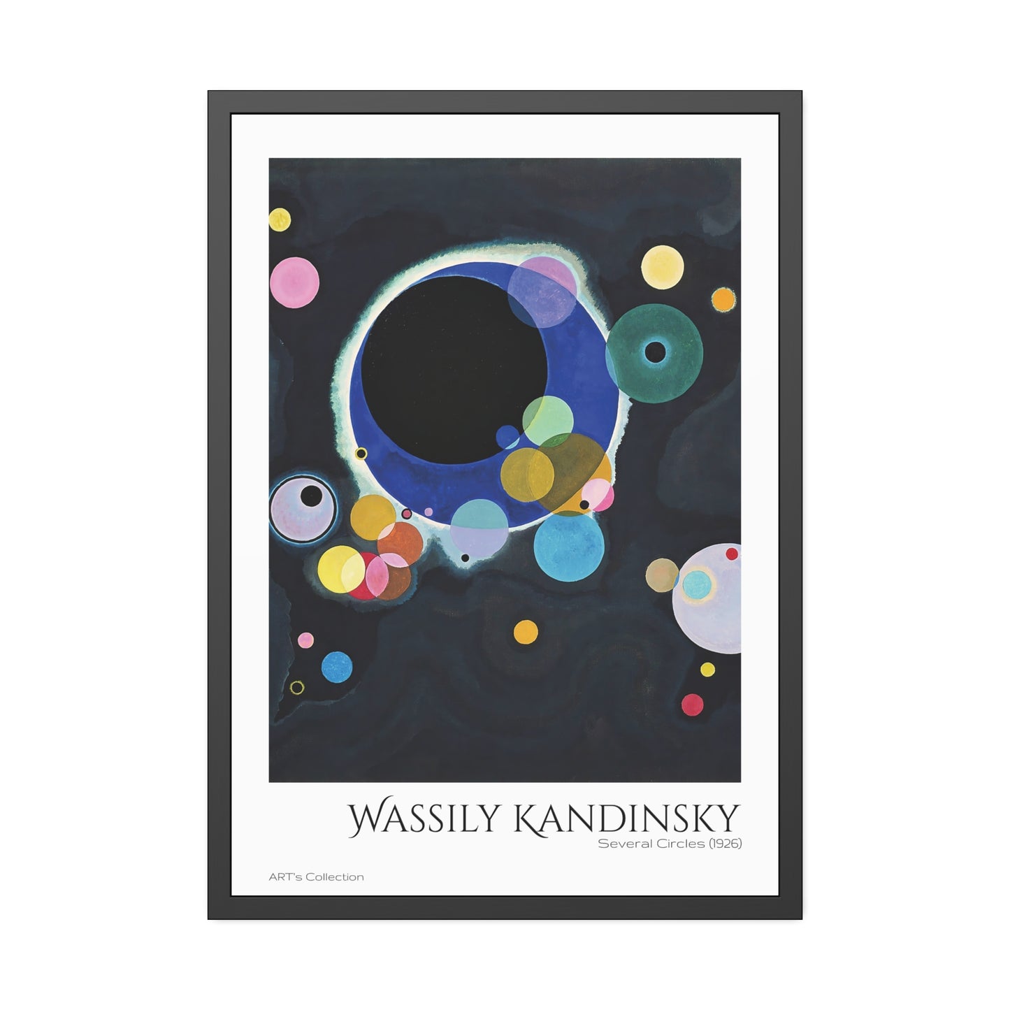 Several Circles (1926) by Wassily Kandinsky / Affiche Encadrée série ART's Collection