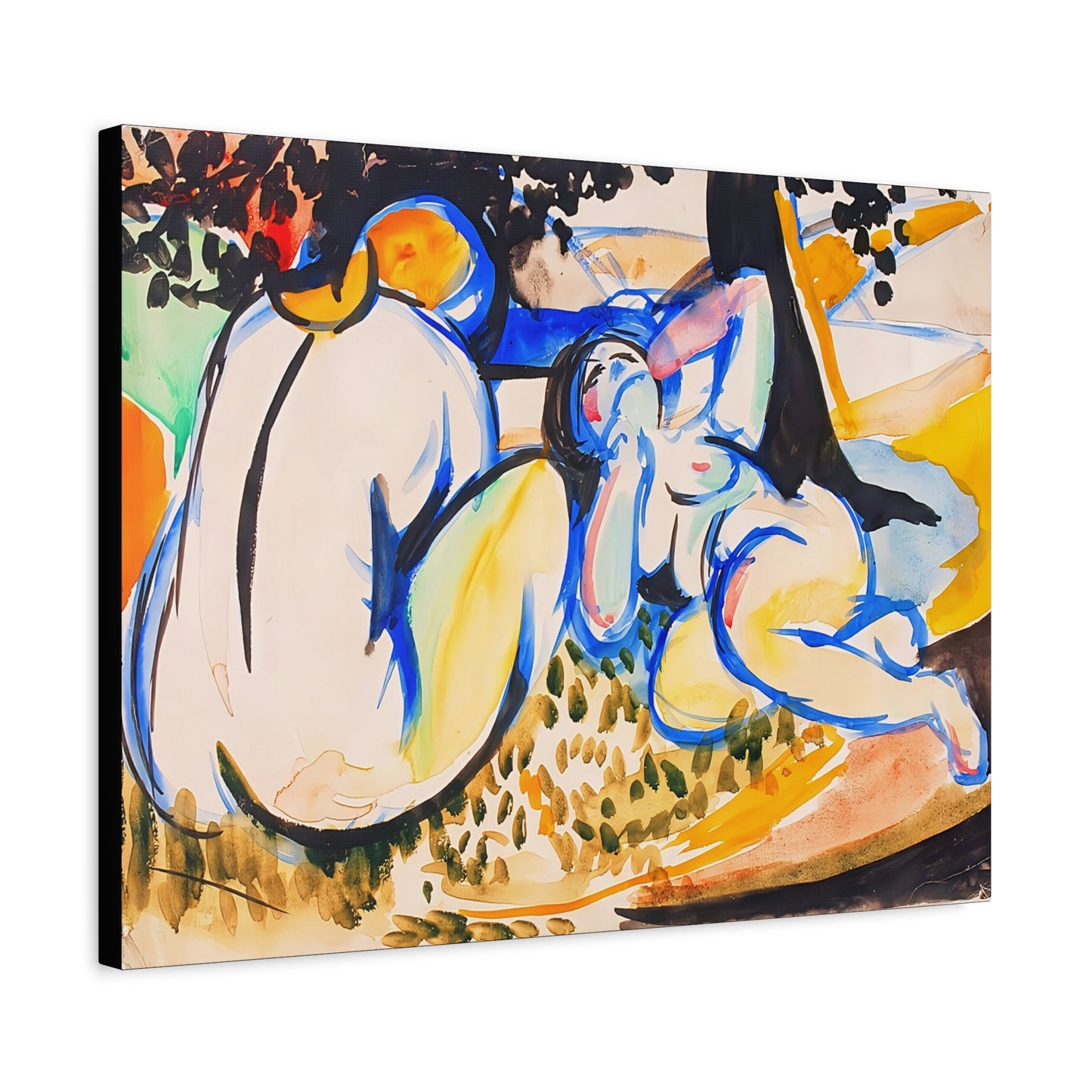 Nudes (1915-1918) by Henry Lyman Saÿen  / Reproduction Fine Art sur Toile / Flanc Large Epaisseur 3.2 cm - 1.25 inch