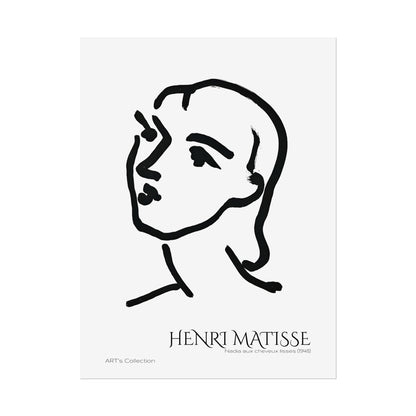 Nadia aux cheveux lisses (1948) by Henri Matisse / Affiche imprimée - Série ART's Collection