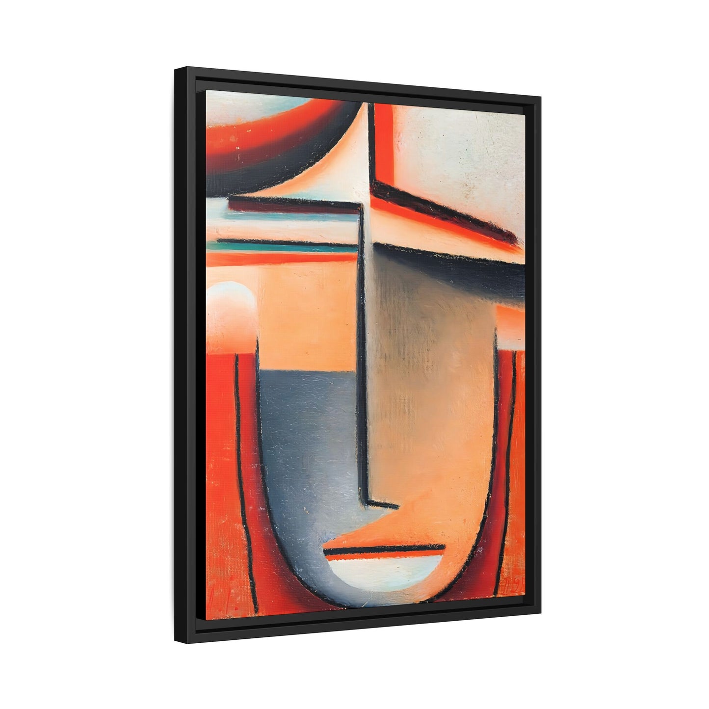 Abstract Head -Tragic (1928) by Alexej von Jawlensky  / Toile encadrée sur caisse américaine