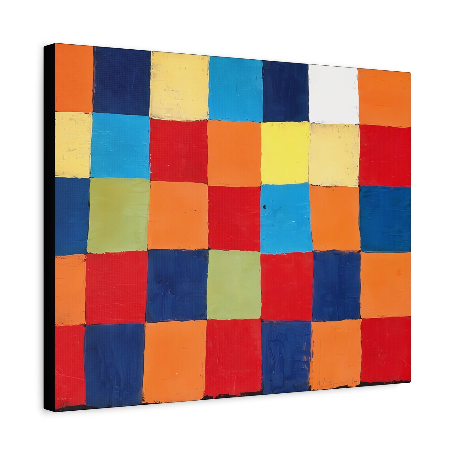 Color chart Qu 1 (1930) by Paul Klee / Reproduction Fine Art sur Toile / Large Epaisseur 3.2 cm - 1.25 inch