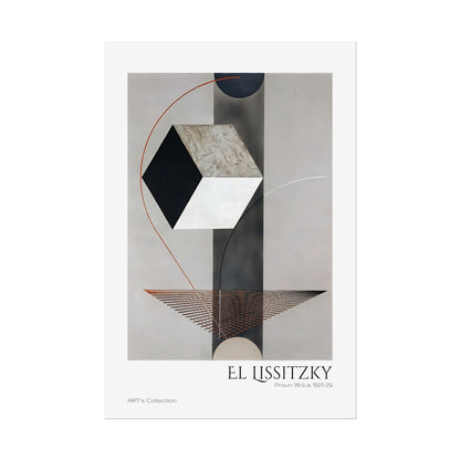 Proun 99 (ca. 1923-1925) by El Lissitzky / Affiche imprimée - Série ART's Collection