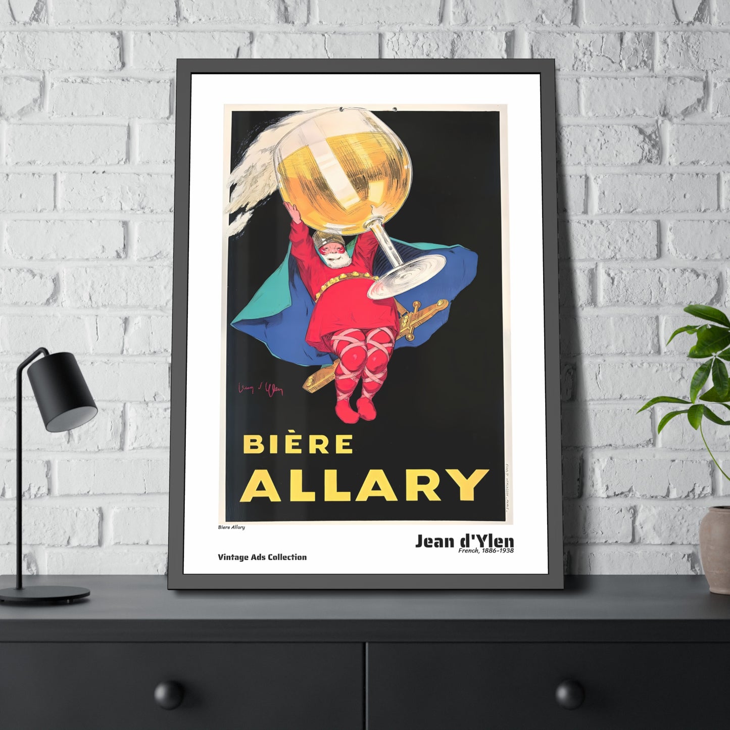 Biere Allary by Jean d'Ylen / Affiche Encadrée Série Vintage Ads Collection