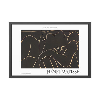 La sieste (1938) by Henry Matisse  / Affiche Encadrée série ART's Collection