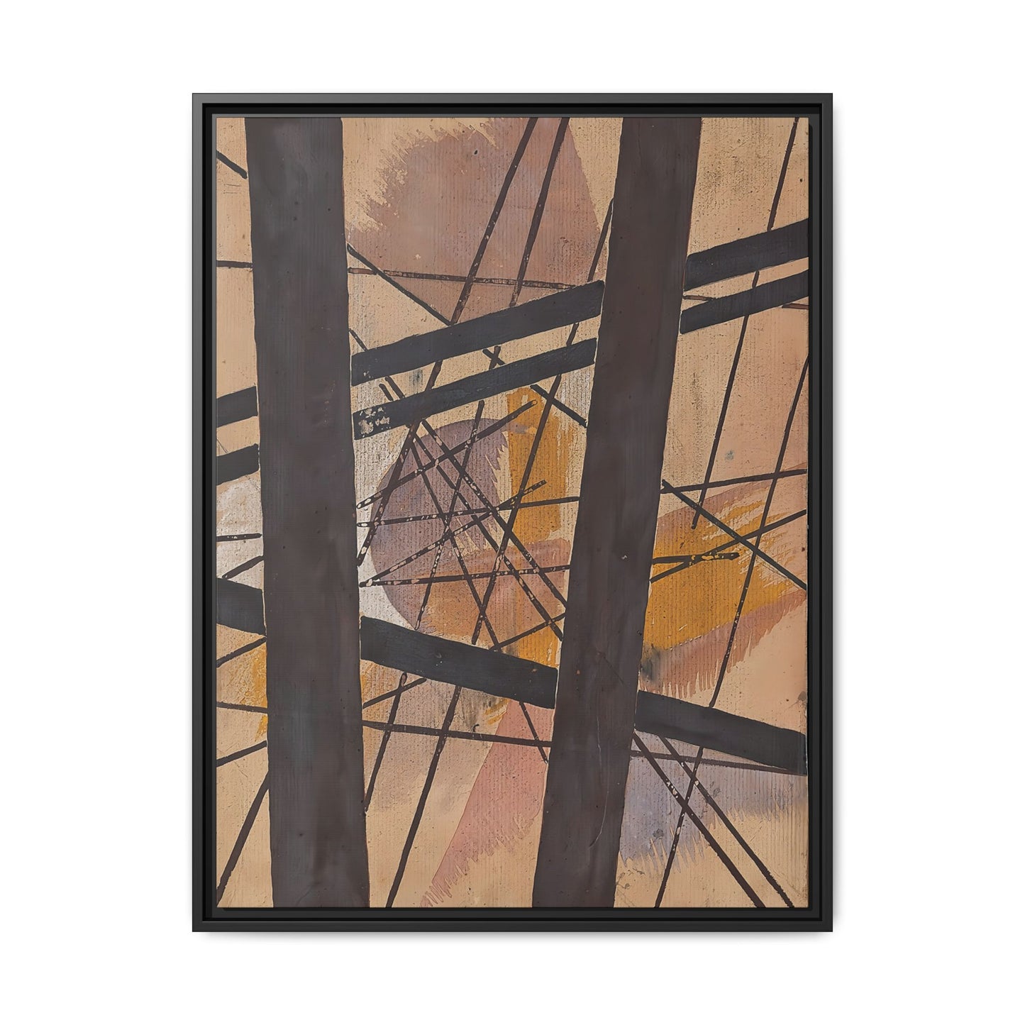 Raum-Kraft Komposition (1921-22) by Lyubov Popova / Toile encadrée sur caisse américaine