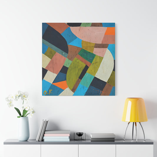 Petite Composition (Circa 1937) by Otto Freundlich  / Reproduction Fine Art sur Toile / Epaisseur 3.2 cm - 1.25 inch