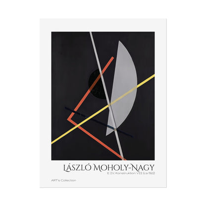 E IV, Konstruktion VII (ca 1922) by László Moholy-Nagy / Affiche imprimée - Série ART's Collection