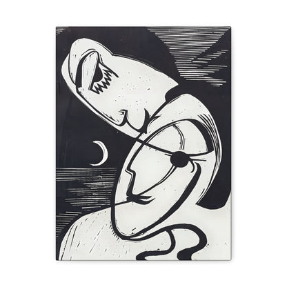 The Kiss (1930) by Ernst Ludwig Kirchner / Reproduction Fine Art sur Toile /  Epaisseur 3.2 cm - 1.25 inch